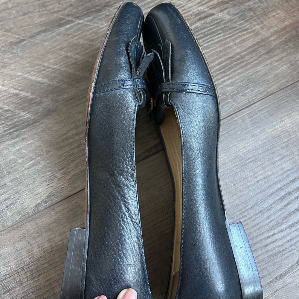 Brooks Brothers Dark Navy Blue Leather Loafers Women’s Size 8½ - Picture 8 of 12